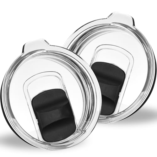 Tumbler Lids - 2 Pack Magnetic Replacement Covers for Yeti 20 oz, 16 oz, 10 oz