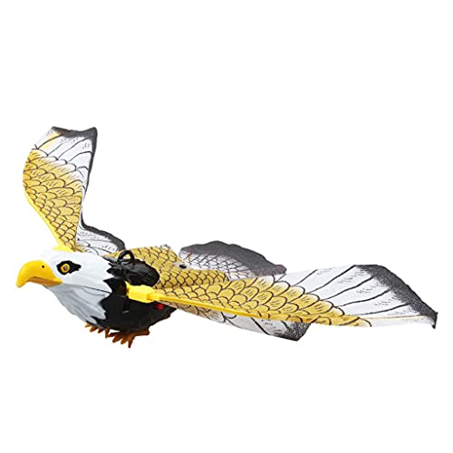 Hanging Flying Bird Scarer Decoy with Music - Rose
