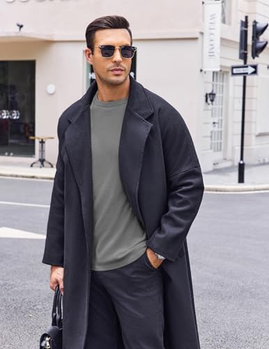 Mens Long Sleeve Thermal Undershirt - Midweight Fleece Base Layer - Grey 3XS