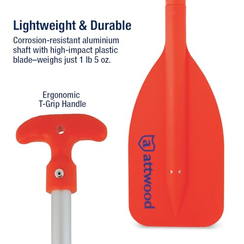 Collapsible Telescoping Emergency Paddle - 24" to 54" Orange