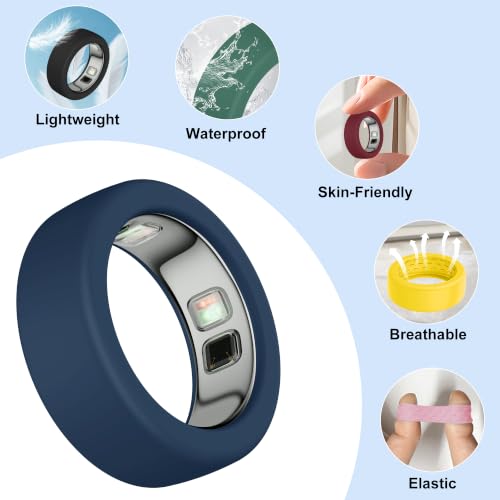 10-Pack Oura Ring 5 Silicone Covers - Ultra-Thin Anti-Slip Protector