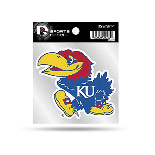 Kansas Jayhawks 4" x 4" Sports Decal - Weather Resistant