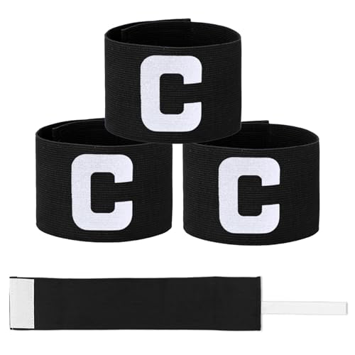 3PCS Captain Armband for Sports - Adjustable Elastic Nylon Strap