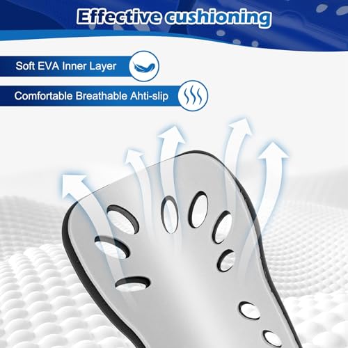 Soccer Shin Guards - Lightweight & Breathable Protective Gear - Black & White