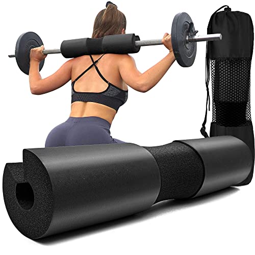 Barbell Pad for Hip Thrusts & Squats - Black Foam Padding