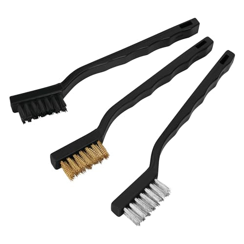 Performance Tool W1148 Miniature Brass, Nylon and Stainless Steel Brush Set