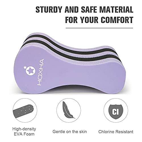 EVA Swimming Pull Buoy Leg Float - Purple & Black Training Aid