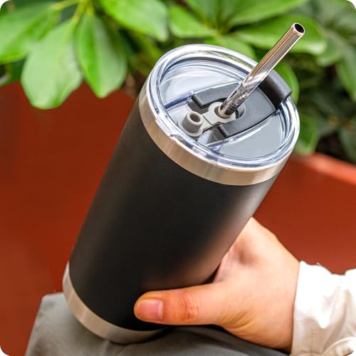 20oz Tumbler Lid - Replacement for Yeti & RTIC - Black 1 Pack