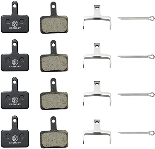 KREMORV Resin Bike Brake Pads for Shimano Deore B01S B03S & Tektro E10.11 – 4 Pairs