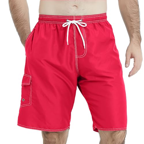 Men's Quick-Dry Swim Trunks with Mesh Lining