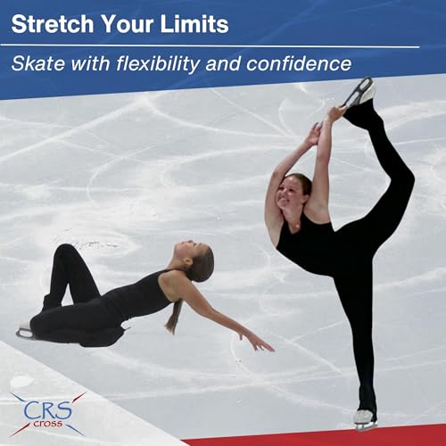 High-Rise Ice Skating Leggings for Women - Over Skate (OS) - Black