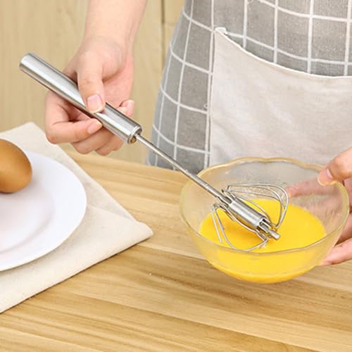 Stainless Steel Egg Whisk Set - 3 Pack Manual Mixer for Cooking