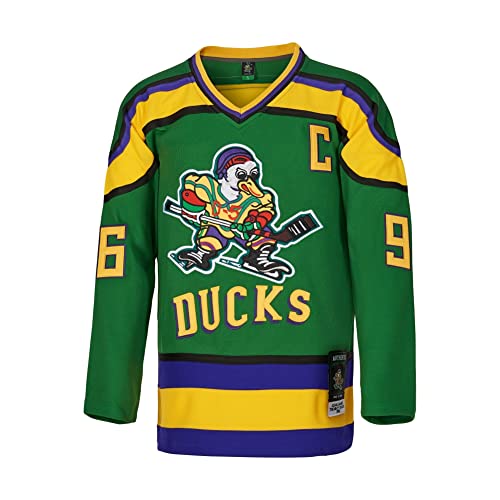 Youth Mighty Ducks Ice Hockey Jersey #96 Conway - Small Green