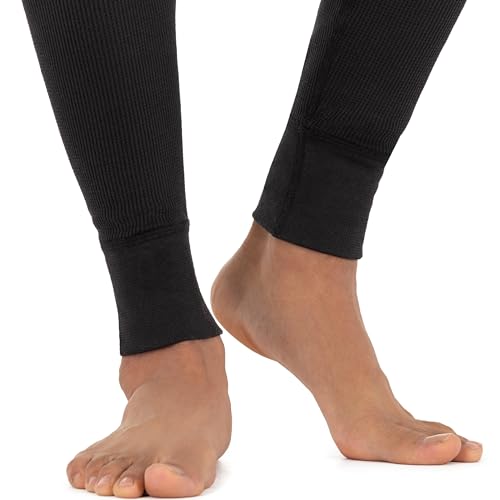Men's Thermal Long Johns Bottoms - Premium Waffle Underwear
