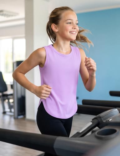 JOCMIC Girls Quick Dry Tank Top UPF50+ 11-12 Purple