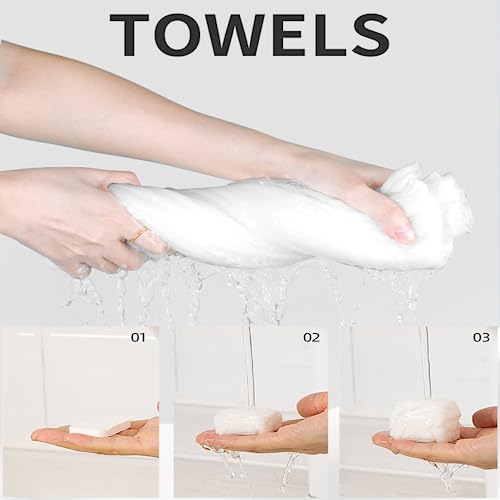 Compressed Towel Tablets - Portable Face Towels (28 Pack)