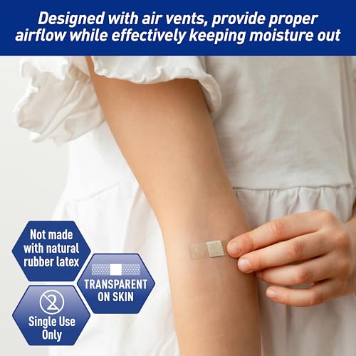 Hypoallergenic Junior Strip Bandages - Latex-Free, 100 Count