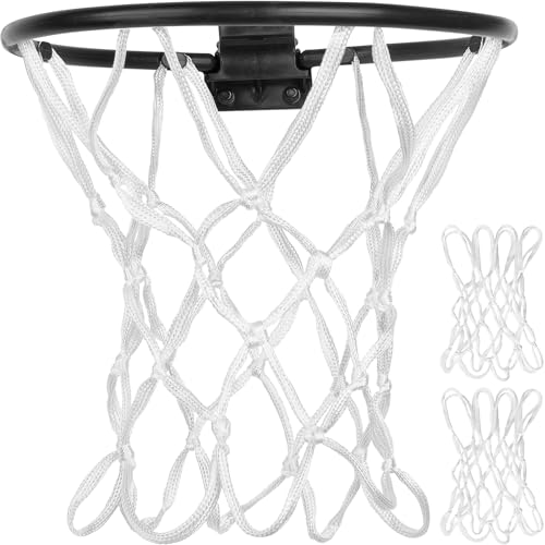 Mini Basketball Net Replacement - 2 Pack White - 8 Loops