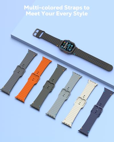 Breathable Sport Watch Bands for 42mm-49mm Smartwatches - 2 Pack