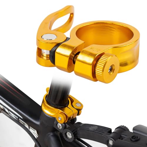 Bicycle Quick Release Seatpost Clamp - 28.6mm - Yellow