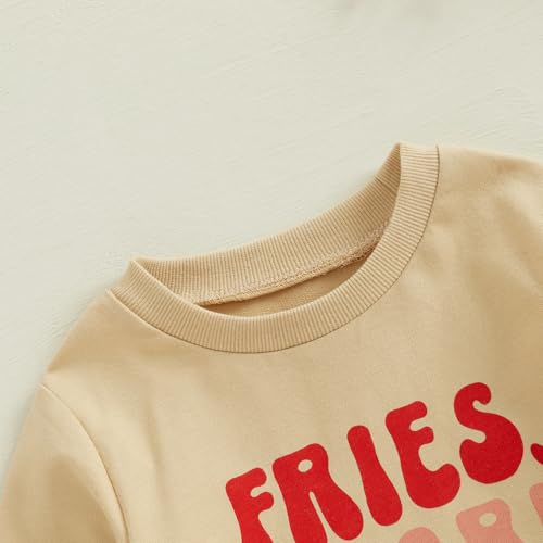 Toddler Valentine's Day Sweatshirt - Fries Before Guys, 6-12 Months