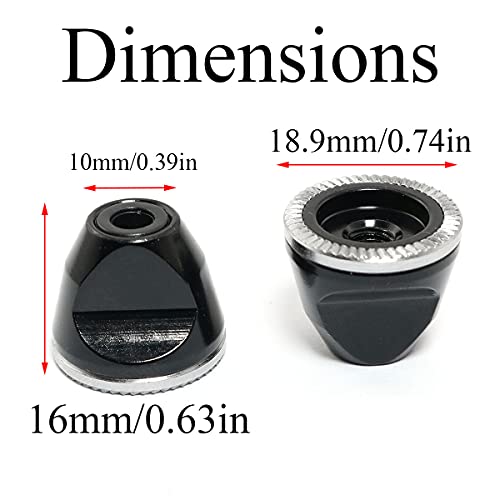 Bicycle Quick Release Nut - M5 Aluminum Alloy, 2 Pack