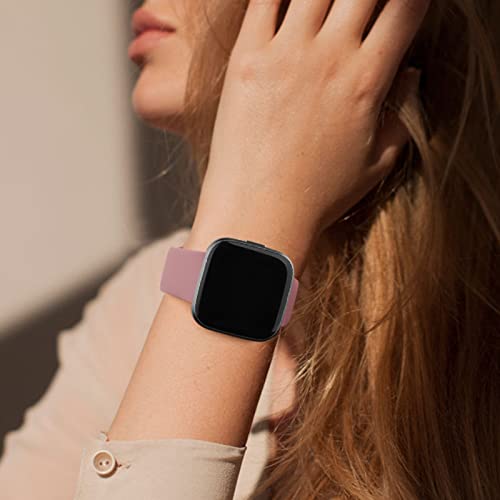 Silicone Sport Band for Smartwatch - Adjustable Replacement Strap - Smoke Violet