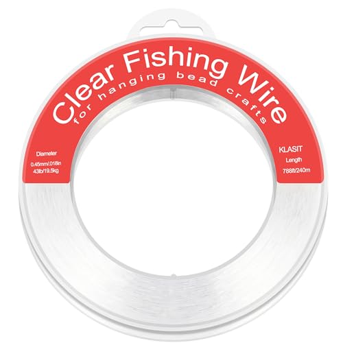 Invisible Monofilament Fishing Line 788ft - 0.45mm 43lb Clear Nylon String