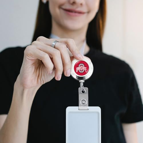 Retractable Badge Reel with Alligator Clip - Team Logo