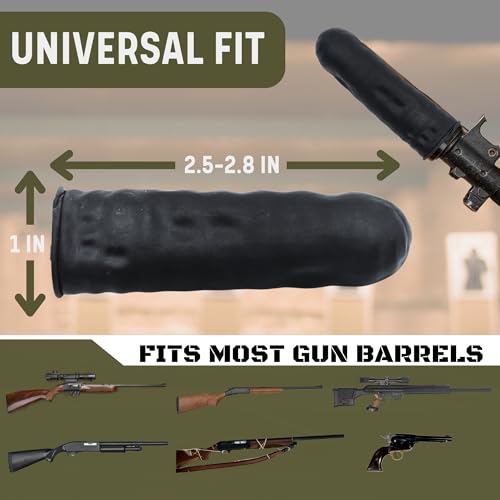 All-Weather Rifle Barrel Covers - 65 Pack Protective Gun Muzzle Guards