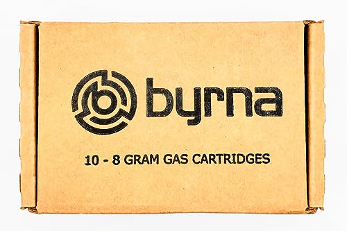 8 Gram CO2 Cartridges with Oiler - 10 Count Pack