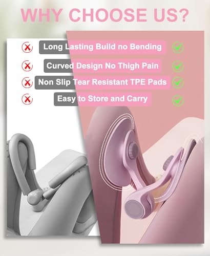 Pelvic Floor Muscle Trainer - 35lb Inner Thigh Hip Trainer - Pink