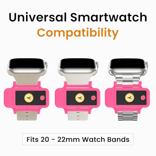 Watchband Holder for YubiKey 5 NFC & YubiKey 5C NFC - Hot Pink