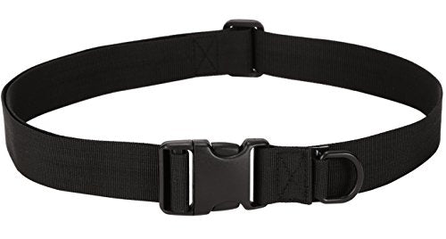 Tactical Military Utility Belt - Adjustable Nylon - Black