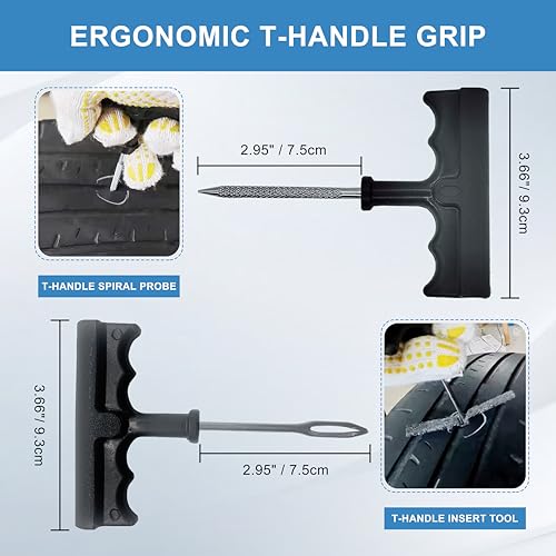29 PCS Tubeless Tire Repair Kit - Emergency Puncture Tool Set