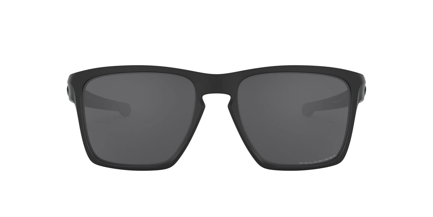 Oakley Man Sunglasses Matte Black Frame, Grey Polarized Lenses, 57MM