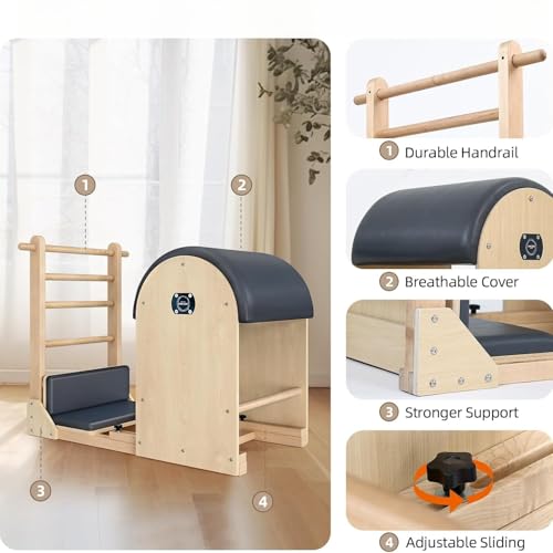 Pilates Ladder Barrel - Premium Wood Strength Training Equipment