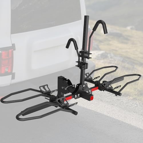 Heavy Duty 2-Bike Hitch Receiver Rack for SUVs - 200 LBS Capacity