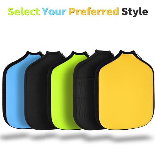 Pickleball Paddle Cover | Case Sleeve Universal Fit Black