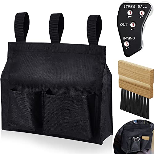 Baseball Umpire Gear Set with Bag Brush & Clicker - Softball Referee Equipment