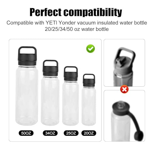 Silicone Gasket Replacement Set for Water Bottles - 4 Pack with Removal Hook