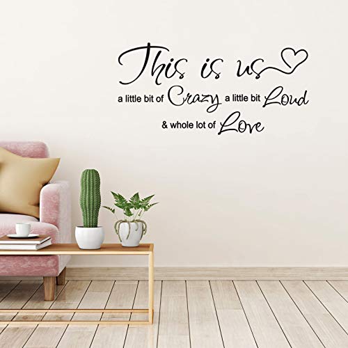 This is Us Love Quote Wall Decal - Inspirational Family Sticker
