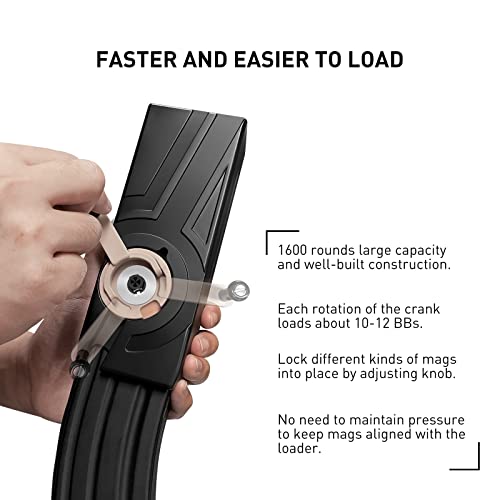1600-Round 6mm Airsoft Speed Loader for M4/M16/AK/MP5/G36