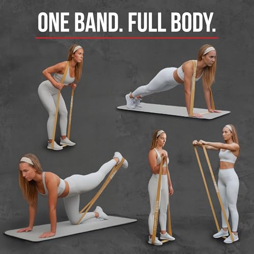 COBRASIX 6-Piece Resistance Band Set with Handles & Door Anchor for Full-Body Workout