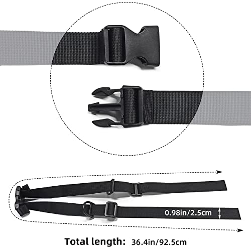 Adjustable Backpack Chest Strap - 2 Piece Set with Quick Release Buckle