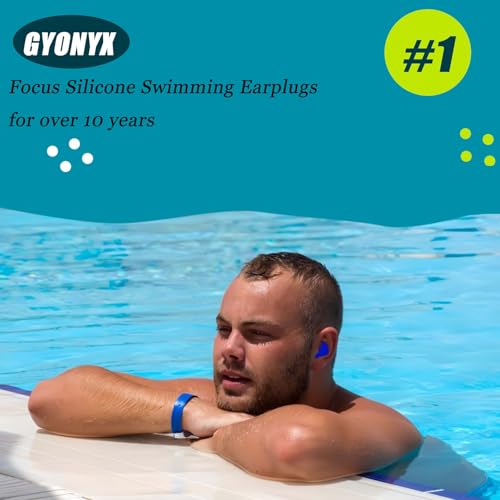 Moldable Silicone Ear Plugs for Swimming & Sleeping - 4 Pair Pack