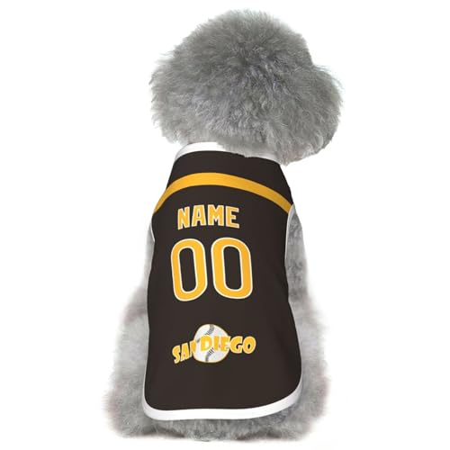 San Diego Custom Dog Jersey - Personalized Name & Number, S-5XL