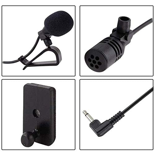 Car Microphone 3.5mm HD Voice Replacement for Kenwood, Sony, JVC, Alpine, Boss