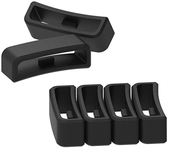 Silicone Fastener Rings for Garmin Vivoactive HR & Forerunner 910XT - Pack of 6