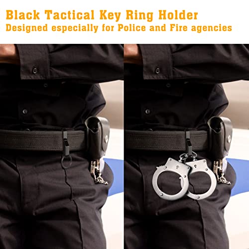 Tactical Duty Belt Key Holder with Detachable Ring for 2.25-Inch Belts